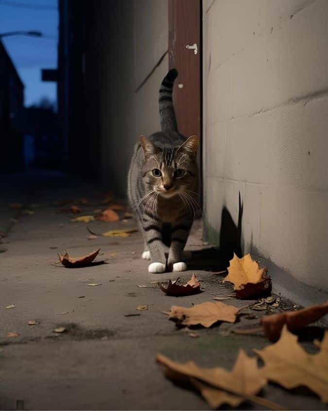 kitty on the streets.